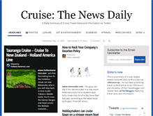 Tablet Screenshot of cruisethenews.com